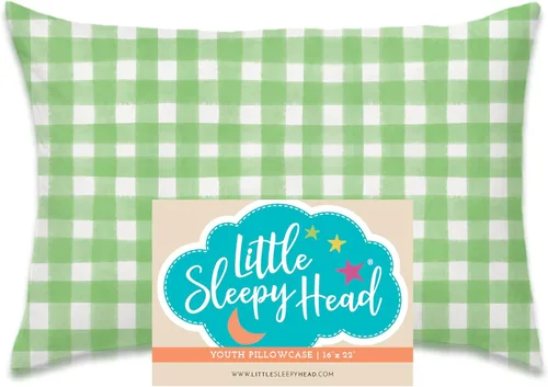 Miniatura 14 de Little Sleepy Head Funda de almohada para niños pequeños, 100% algodón y funda de almohada hipoalergénica para almohada de niños pequeños, funda
