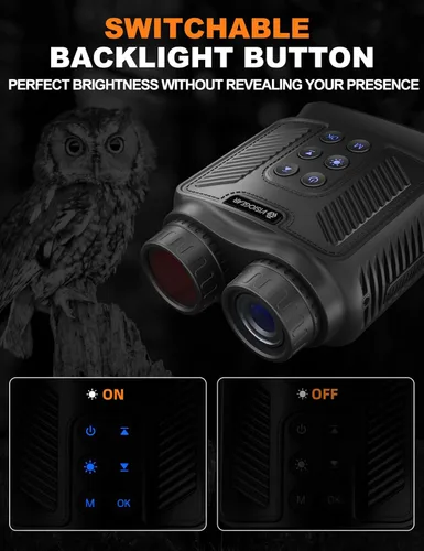 Miniatura 5 de Gafas de visión nocturna - Nova 4K - Prismáticos de visión nocturna para adultos, binoculares de pantalla HD de 3 pulgadas con 7 niveles de tarjeta