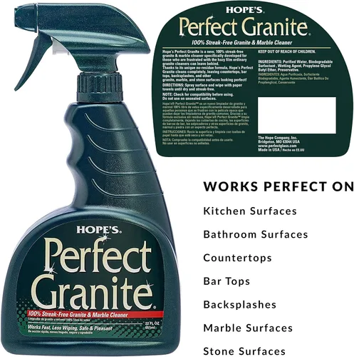 Miniatura 3 de HOPE'S Perfect Stainless, Perfect Granite and Perfect Sink Cleaner Bundle, limpiador de cocina sin rayas, elimina manchas, restaura y repele