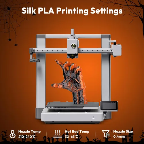 Miniatura 6 de AMOLEN Paquete de filamento PLA de seda para impresora 3D de 4.4 lbs, paquete de ácido poliláctico de doble color de 0.069 in, filamento PLA