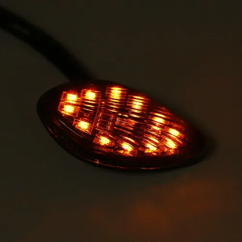 Miniatura 4 de Keenso 2 unids luz de giro de motocicleta, señales de giro al ras en forma de ojo para Grom 2014-2016