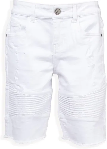 X RAY Pantalones cortos para bebés y niños pequeños, cintura elástica, rasgados, moto, desgastados, pantalones cortos de mezclilla elásticos