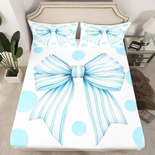 Miniatura 23 de Lindo Axolotl - Sábana bajera ajustable para niños, tamaño individual, juego de ropa de cama de animales marinos de dibujos animados, decoración