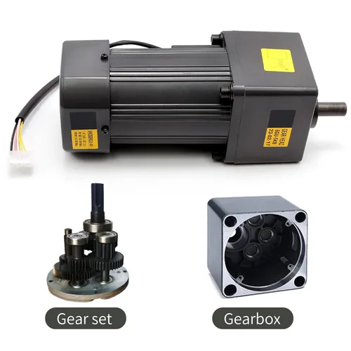 Miniatura 9 de Motor de engranaje de la CA de 250W 5K 110V, motor variable ajustable del reductor del engranaje con el regulador de la velocidad para la industria