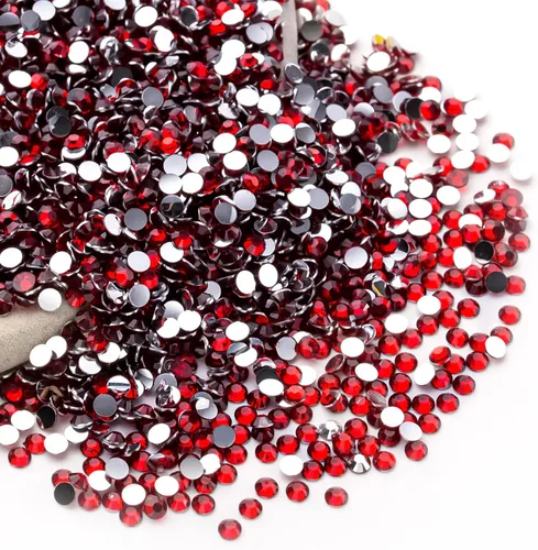 Miniatura 101 de Diamantes de imitación AB verdes a granel, 5000 piezas de diamantes de imitación de fondo plano redondos de gelatina AB sin fijación térmica, gemas