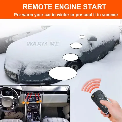 Miniatura 3 de ① Sistema de alarma de seguridad de entrada sin llave para automóvil + ② Arrancador remoto del motor + ③ Botón de encendido para iniciar y detener