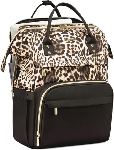 Miniatura 21 de LOVEVOOK Mochila para portátil de mujer, mochila de 15,6 pulgadas con cargador, mochila resistente al agua para profesores, mochila de trabajo