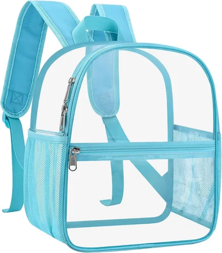 Miniatura 27 de Mochila transparente Oraben para eventos de estadio, mochila transparente para estadio 12x6x12, Negro, Pequeño