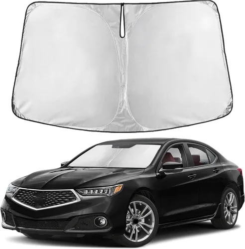 Miniatura 113 de Econour Parasol para parabrisas compatible con Honda Civic 2016-2021, protector de parasol plegable para ventana, bloquea los rayos UV y mantiene tu