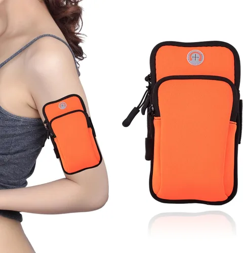 Miniatura 7 de Brazalete para correr, correa deportiva ajustable para correr, brazalete de entrenamiento para iPhone, bolsa de celular para ejercicio para hombres