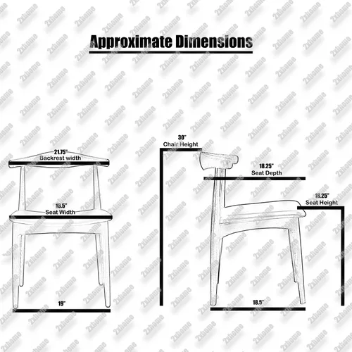 Miniatura 3 de 2xhome sillón de brazos estilo Eames, Madera Noble Natural