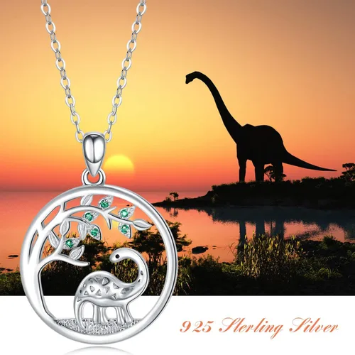 Miniatura 5 de JUSTKIDSTOY Collar con colgante de árbol de la vida, diseño de mariquitaunicorniolama, plata de ley 925, joyería de animales lindos regalos