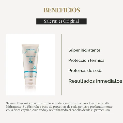 Miniatura 3 de Salerm 21 B5 proteína de seda, 6.9 onzas.