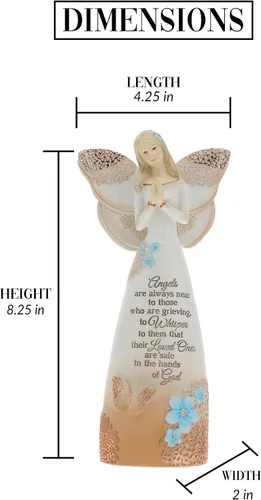 Miniatura 5 de Pavilion Gift Company 19044 Light Your Way Memorial Loved Ones Figura de Ángel, 9 Pulgadas, Color Arena