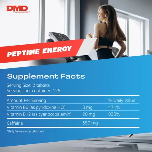 Miniatura 5 de Tabletas, píldoras de cafeína de vitamina B6 y B12, 350 mg de cafeína por porción, suplemento de rendimiento físico y enfoque, 250