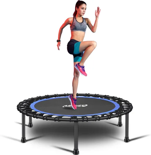 Newan Mini trampolín silencioso de 40 a 48 pulgadas, trampolín de fitness, bungee rebote, entrenamiento cardiovascular, entrenamiento para adultos,