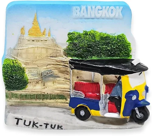 Miniatura 4 de WitnyStore Pequeño imán para nevera de Tailandia de 2 pulgadas de Isla Phi Phi en Krabi – Resina hecha a mano en miniatura 3D del sudeste asiático