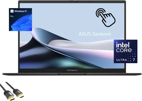 ASUS Zenbook Laptop, pantalla táctil WUXGA OLED de 14 pulgadas, Intel Core Ultra 7-155H (hasta 4.8 Ghz), gráficos Intel Arc, 16 GB de RAM, 1 TB PCIe