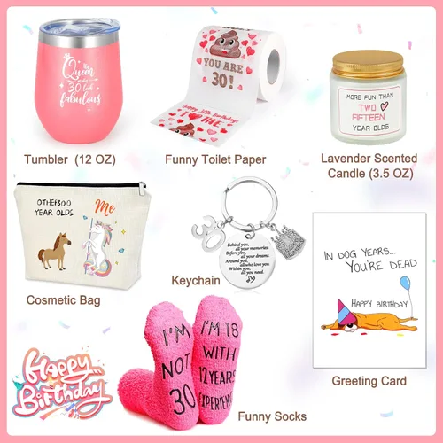 Miniatura 2 de Regalos de 30 cumpleaños para mujer, regalo de cumpleaños para ella, decoración de cumpleaños para mujeres de 30 años, idea de cumpleaños de 30 años