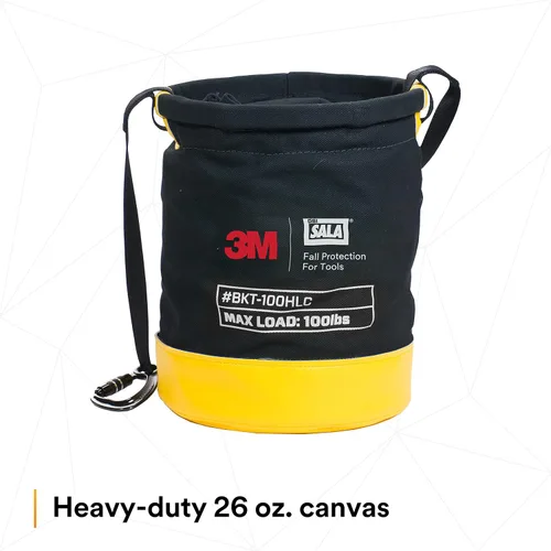 Miniatura 3 de 3M DBI-SALA - Protección contra caídas para herramientas, 1500133, cubo seguro de lona para control de derrames con 6 puntos de conexión de anillo