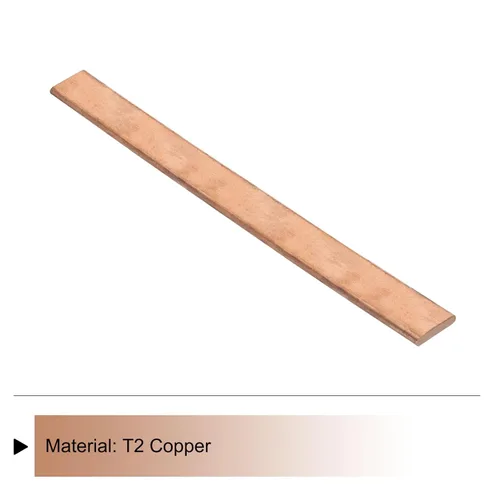 Miniatura 3 de MECCANIXITY 1 barra plana de cobre de 12 x 1 pulgada, barra de cobre de 1/4 pulgadas de grosor para proyectos arquitectónicos de sistemas de puesta