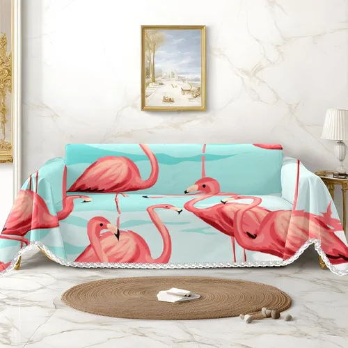 Miniatura 18 de Funda de sofá con estampado floral, fundas de sofá para sillón, funda resistente a las manchas, protector universal de muebles