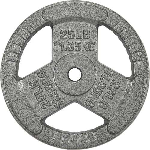 Miniatura 7 de HulkFit Juego de discos de peso de hierro fundido de 1 o 2 pulgadas con asas de agarre múltiple y revestimiento de esmalte para barras