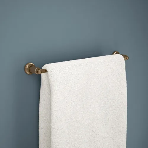 Miniatura 2 de Delta Saylor 73518-CZ - Toallero de 18 pulgadas para baño, color bronce champán, toallero de pared para baño, soporte para toallas de pared