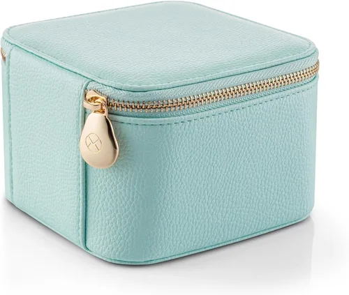 Miniatura 6 de Vlando Organizador pequeño de joyería de viaje, 6 pequeñas bolsas de mano con cremallera para joyas, collares, anillos, aretes, collares