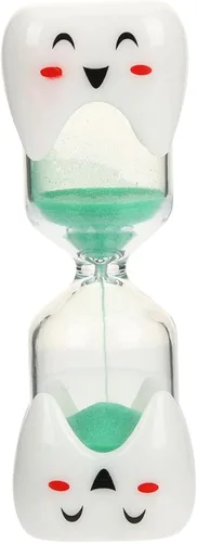 Miniatura 10 de TeaherFav - Temporizador de arena para cepillo de dientes de 2 minutos para niños, juego de 4 pequeños relojes de arena sonrientes azul, rosa