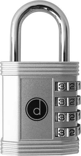 Candado: cerradura de 4 dígitos de combinación para lockers de gimnasios, deportes, escuelas & empleados, aire libre, vallas y almacenamientos. Todo