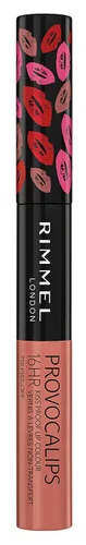Miniatura 14 de Rimmel London Provocalips 16hr a prueba de besos color labial - Lápiz labial líquido de dos pasos para fijar el color y el brillo - 730 Make Your