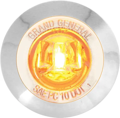 Miniatura 5 de GG Grand General 75222 Mini luz LED de doble función de 1-1/4 pulgadas con bisel de plástico cromado para camiones, remolques, cuatrimotos, UTV, RV