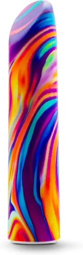 Miniatura 7 de Vibrador de arco iris Blush de 4 pulgadas de adicción limitada Psyche Power, 10 RumboTech potentes vibraciones ruborosas, sensación suave satinada
