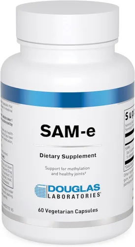 Douglas Laboratories - SAM-e - Soporte para articulaciones, hígado, neuotransmisor, estado de ánimo y metilación - 60 cápsulas