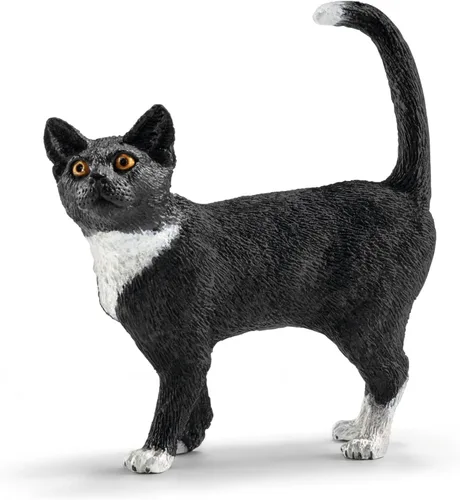 Miniatura 9 de Schleich Farm World - Juego de 7 piezas de animales de granja con juguetes de perro, gato, cerdo, cabra, gallo, caballo bebé y vaca - Figuras