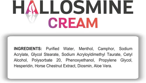 Miniatura 9 de Hallusa Natural Paquete de 2 crema para piernas de hallosmina con diosmina, hesperidina y castaño de indias + Hallosmine Advance 1000 mg