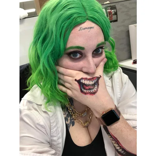 Miniatura 3 de 5 hojas de tatuajes temporales de tatuajes adhesivos perfectos para Halloween, cosplay, disfraces y accesorios de fiesta