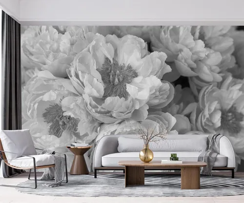 Miniatura 13 de YQWDMX - Papel pintado con bosque de pinos brumosos y mural dorado para dormitorio (no despegar y pegar)