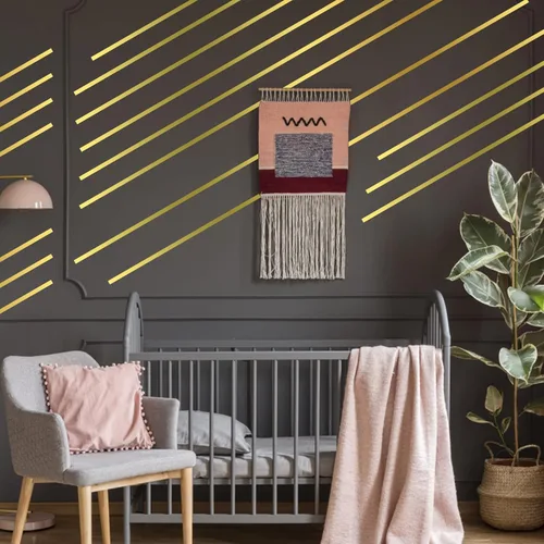 Miniatura 4 de Grevosea 4 rollos de cinta de espejo metálico, 65 pies de cinta adhesiva autoadhesiva de poliéster metalizado para arte gráfico DIY, decoración