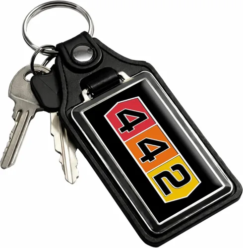 Miniatura 72 de Brotherhood Car Key Chain for Cutlass - Classic Models Keychain for Men and Women Gift Key Ring Azul alpino