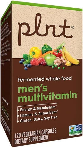 Miniatura 6 de plnt Multivitamínico MenaTMs de alimentos integrales fermentados (120 cápsulas veganas)