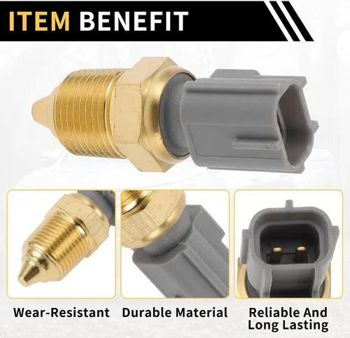 Miniatura 4 de Sensor de temperatura del refrigerante para Ford F-150 1996-2004 Temperatura del agua Temp Remitente Unidad Sensor No.F5AF12A648AA Tono dorado