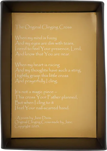 Miniatura 4 de Clinging Cross original de 4 pulgadas ¡Nuevo color primaveral! Hermoso morado verbena claro Por Not So Plain Jane Christian Home Goods