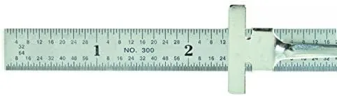 Miniatura 3 de General Tools Regla de acero inoxidable de precisión flexible 3001 de 6 pulgadas, cromo
