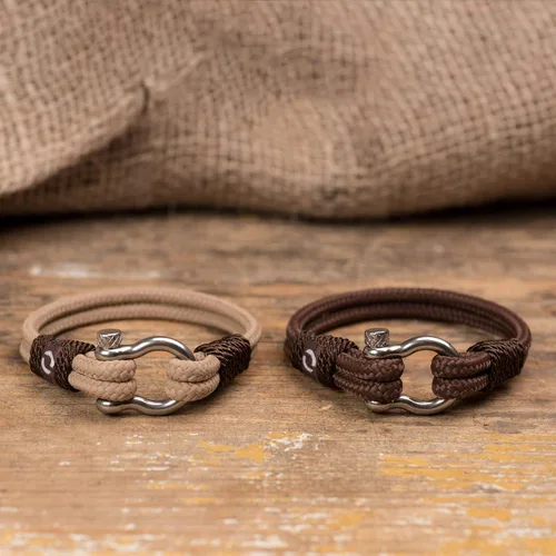 Miniatura 3 de Pulsera de cuerda para hombre, grillete plateado de acero inoxidable, extremadamente duradera y resistente a los arañazos, impermeable, hecha a