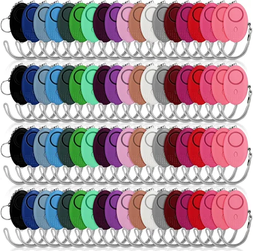 Miniatura 7 de Kanayu 4 unidades de alarma personal a granel de 130 dB con sonido seguro de emergencia, seguridad de autodefensa, llavero de alerta de seguridad