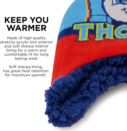 Miniatura 3 de Mattel Conjunto de gorro y manoplas de invierno para bebés y niños, gorro para niños de 2 a 4 años