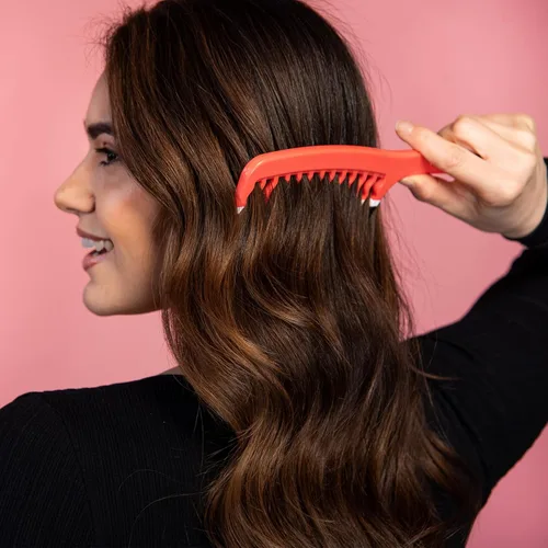 Miniatura 7 de Big Hair Tools - Peine de dientes anchos extra grande para cabello grueso, rizado, ondulado o largo, peine de ducha desenredante sin encrespamiento