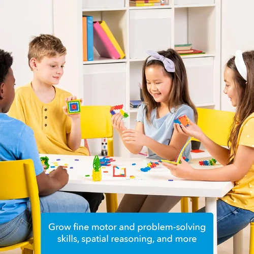 Miniatura 4 de PLUS PLUS - Set de Juego Abierto - 600 Piezas - Mezcla de Colores Básicos, Juego de Construcción STEM, Mini Rompecabezas Encastrables para Niños